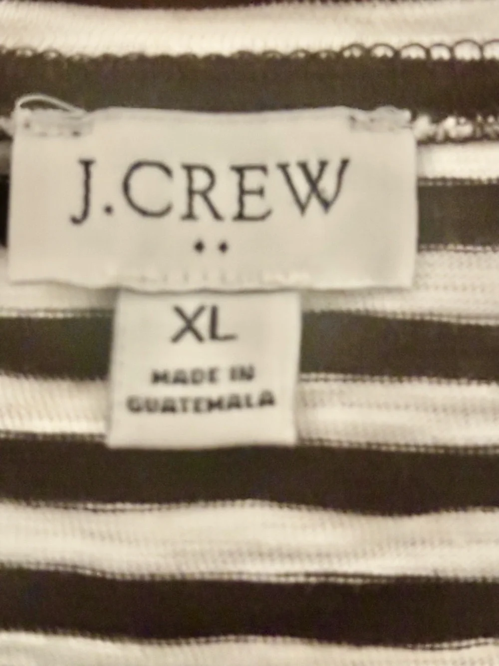 J.Crew XL Black White Striped Tie Waist Cotton Dress Breton Nautical - Picture 9 of 9